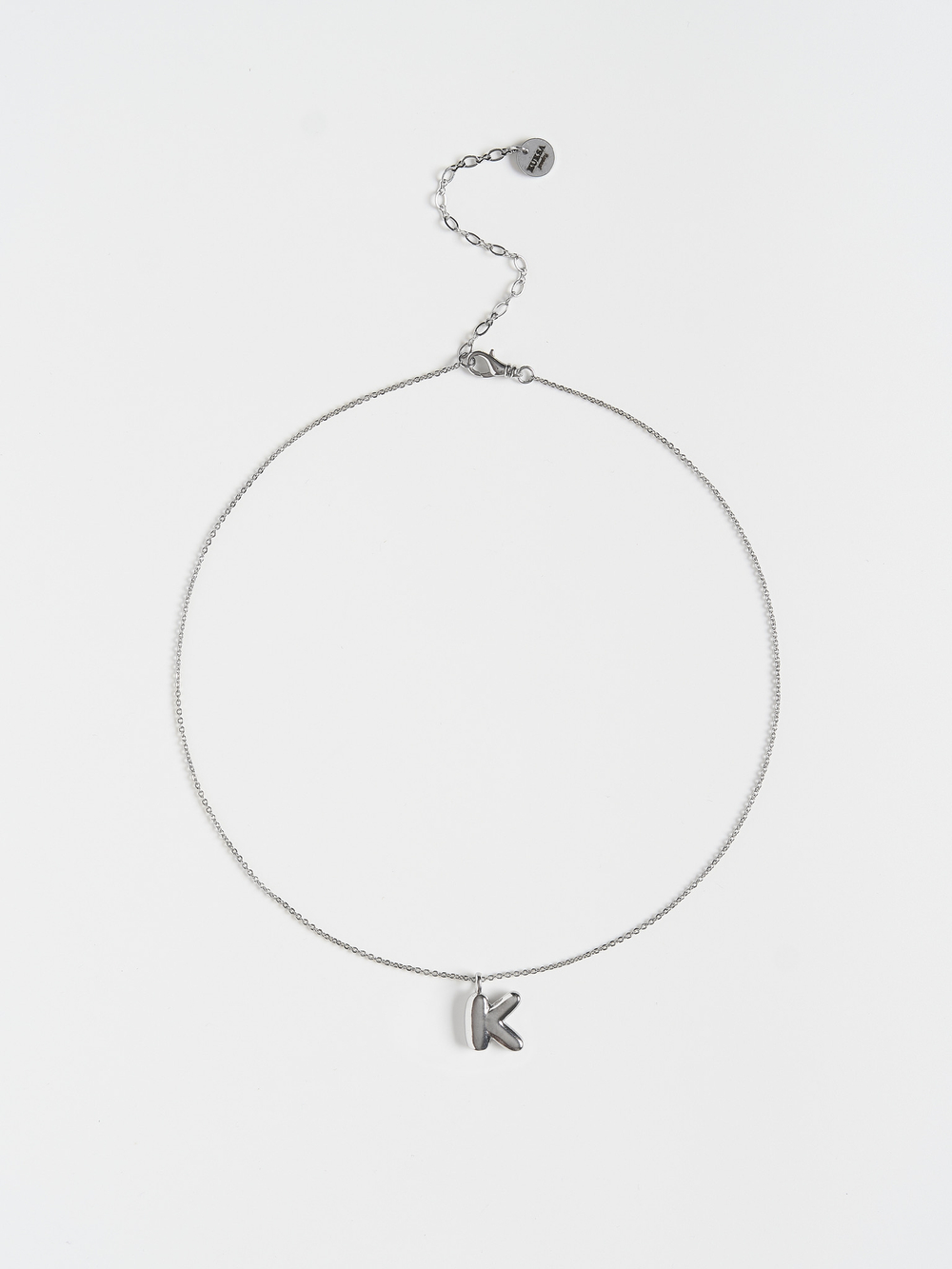 Колье "Simple words K" Silver