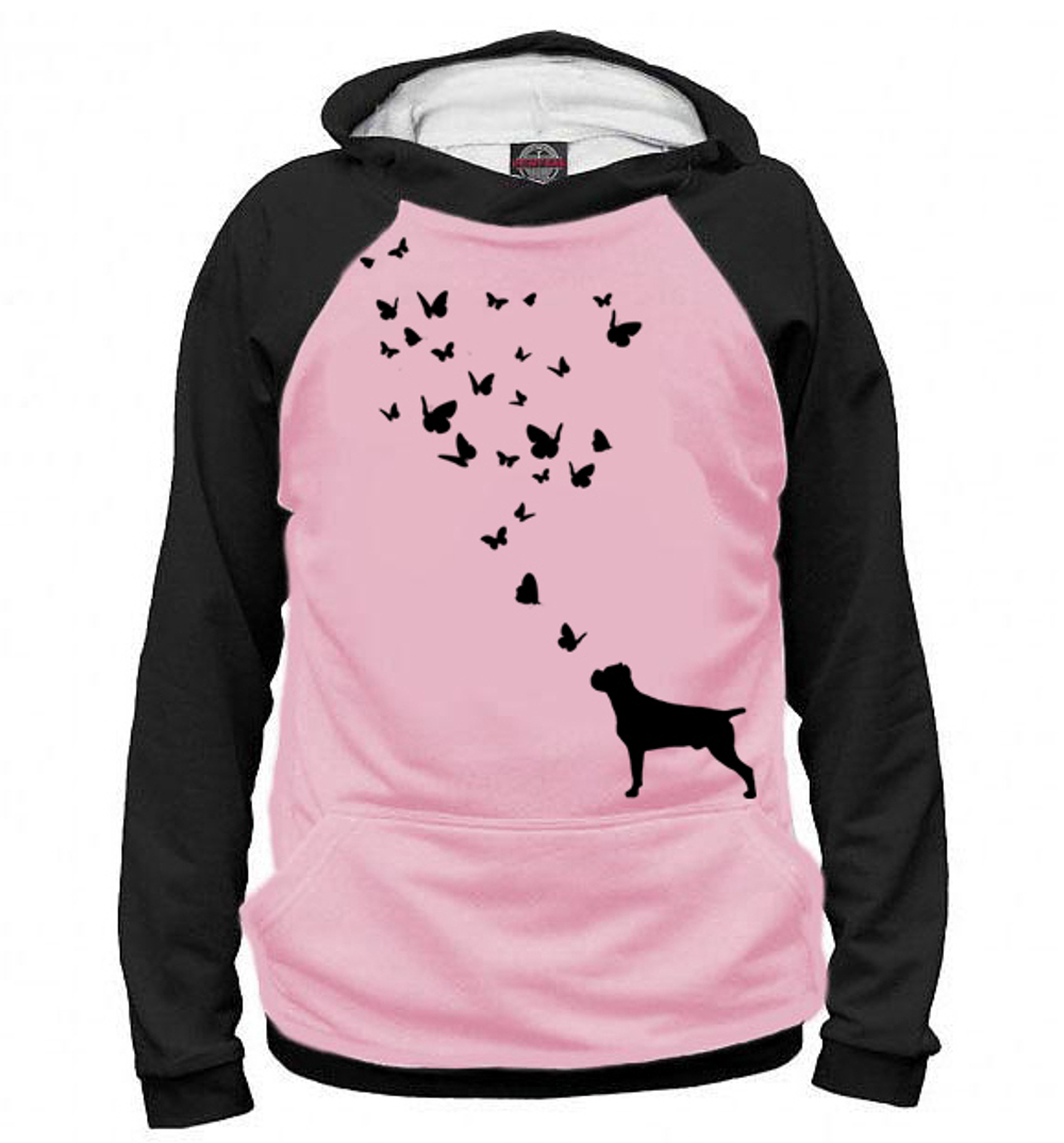 Толстовка "Кане Корсо и бабочки"