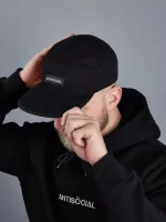 Кепка Antisocial 5 panel patch Черная