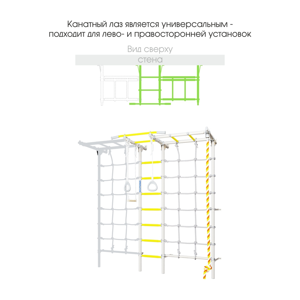 Шведская стенка ROMANA S7 (вид крепления)