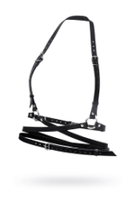 Черная кожаная портупея «Осанка»