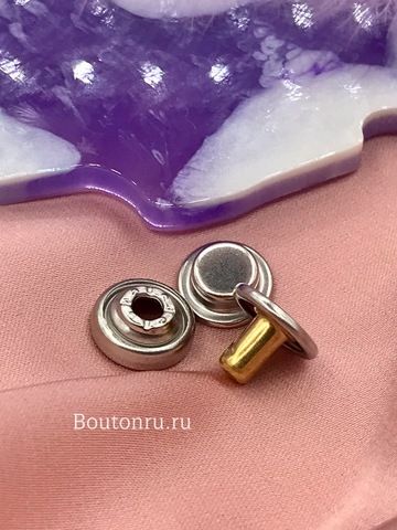 Ответные части для установочных кнопок серебро