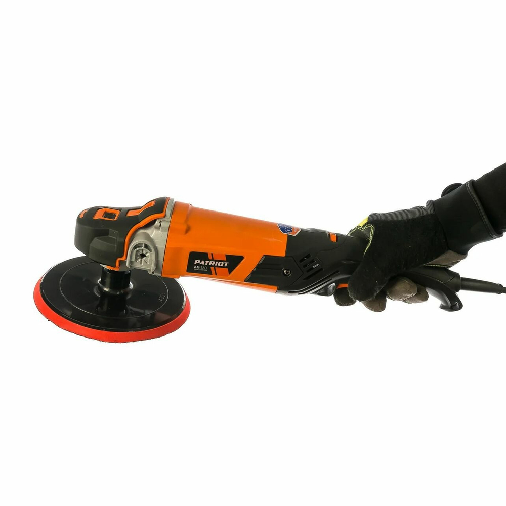 Машина угловая полировальная PATRIOT AG 180, мощность 1200Вт, диаметр диска 180 мм (110300180)