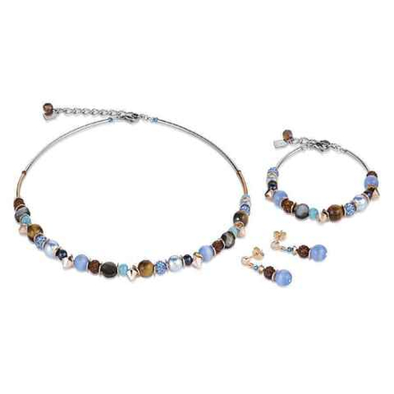 *Серьги Coeur de Lion Blue-Brown *4864/21-0711