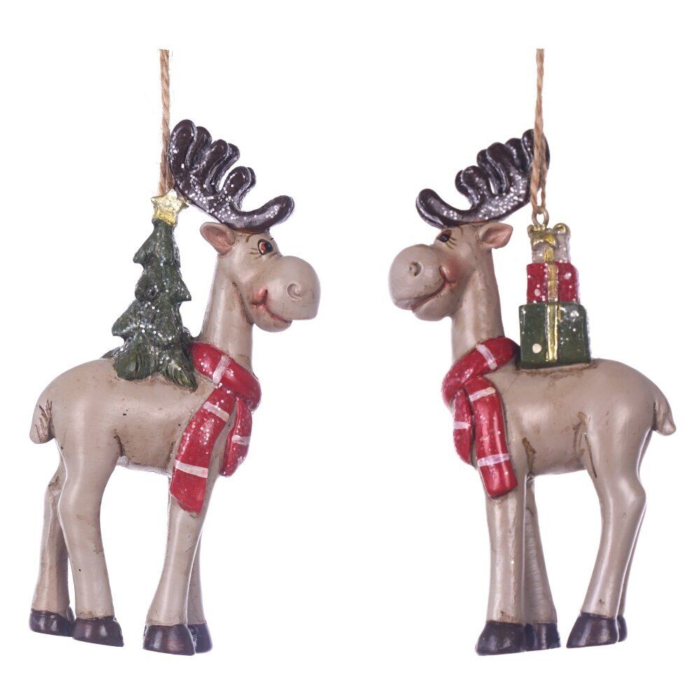 GAEM Фигурка декоративная подвесная "Олень", L5,5 W2,5 H11 см, 2в.