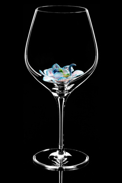 Бокал для красного вина. Орхидея Голубая.