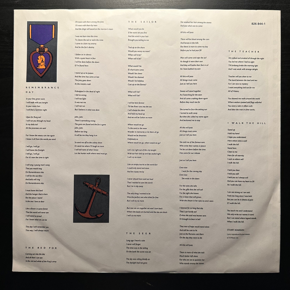 Big Country - Peace In Our Time (Англия 1988г.)