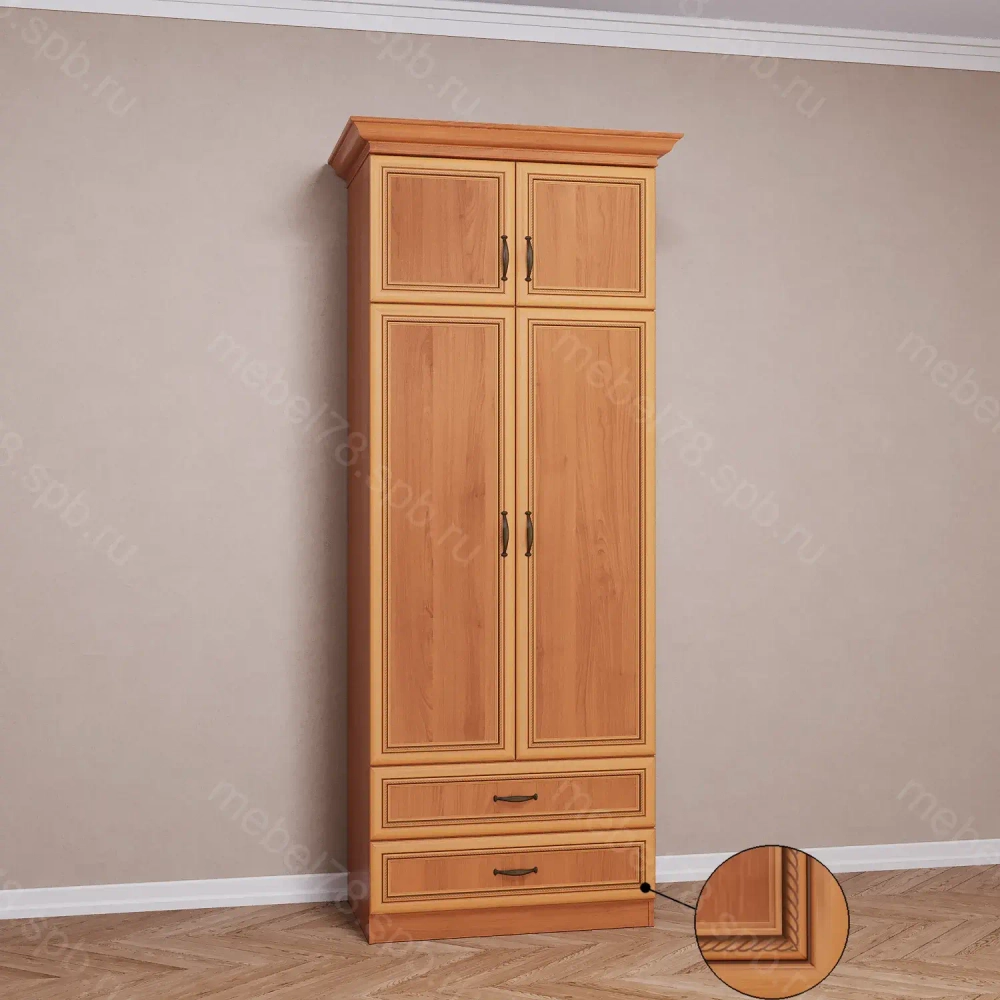 Шкаф распашной с антресолью 2/4