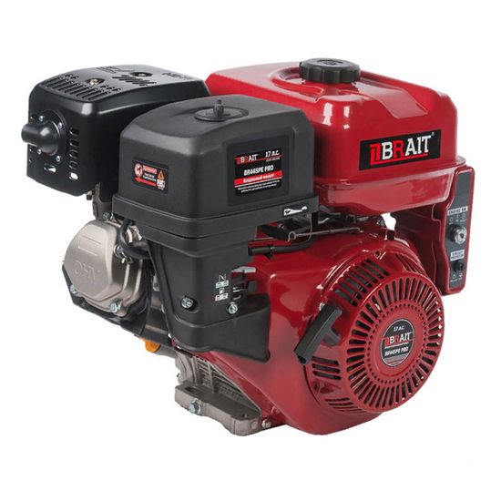 Двигатель бензиновый "BRAIT" BR445PE18A PRO (17 л.с., эл.стартер, катушка 18 А)