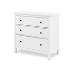 Комод с 3 ящиками деревянный, Хемнэс Hemnes/ Кымор, 108х50х96 см, белый