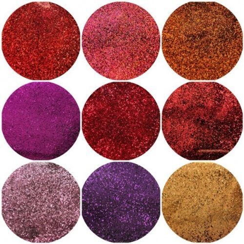Набор Блёстки Глиттеры Флейки №2 - КРАСНЫЙ - 0.1 мм.