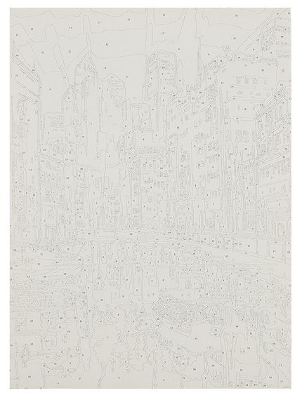 Nömrəli Rəngləmə Lori Çərçivədə  30*40 СМ &quot;Вечерний канал&quot;