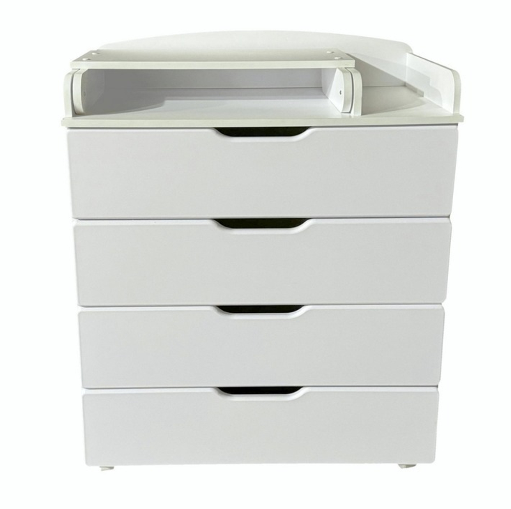 Комод ULYANA 8 (COMFORT) 800/4 МДФ (4 ящика, 80см/белый)