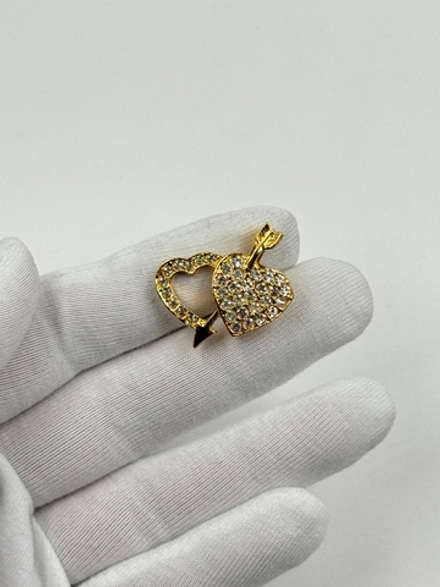 Брошь Сердца со стрелой