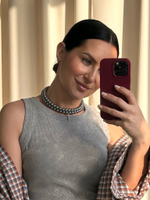 Чокер с крестом графит