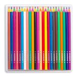 Карандаши цветные ЮНЛАНДИЯ "КАРНАВАЛ", 24 цвета, пластиковые, заточенные, трехгранный корпус, 181686