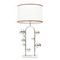 Настольная лампа Lumina Deco Fabi LDT 5528 CHR+WT