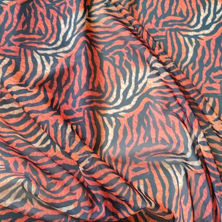 Сетка-утяжка с принтом, мелкий тигр