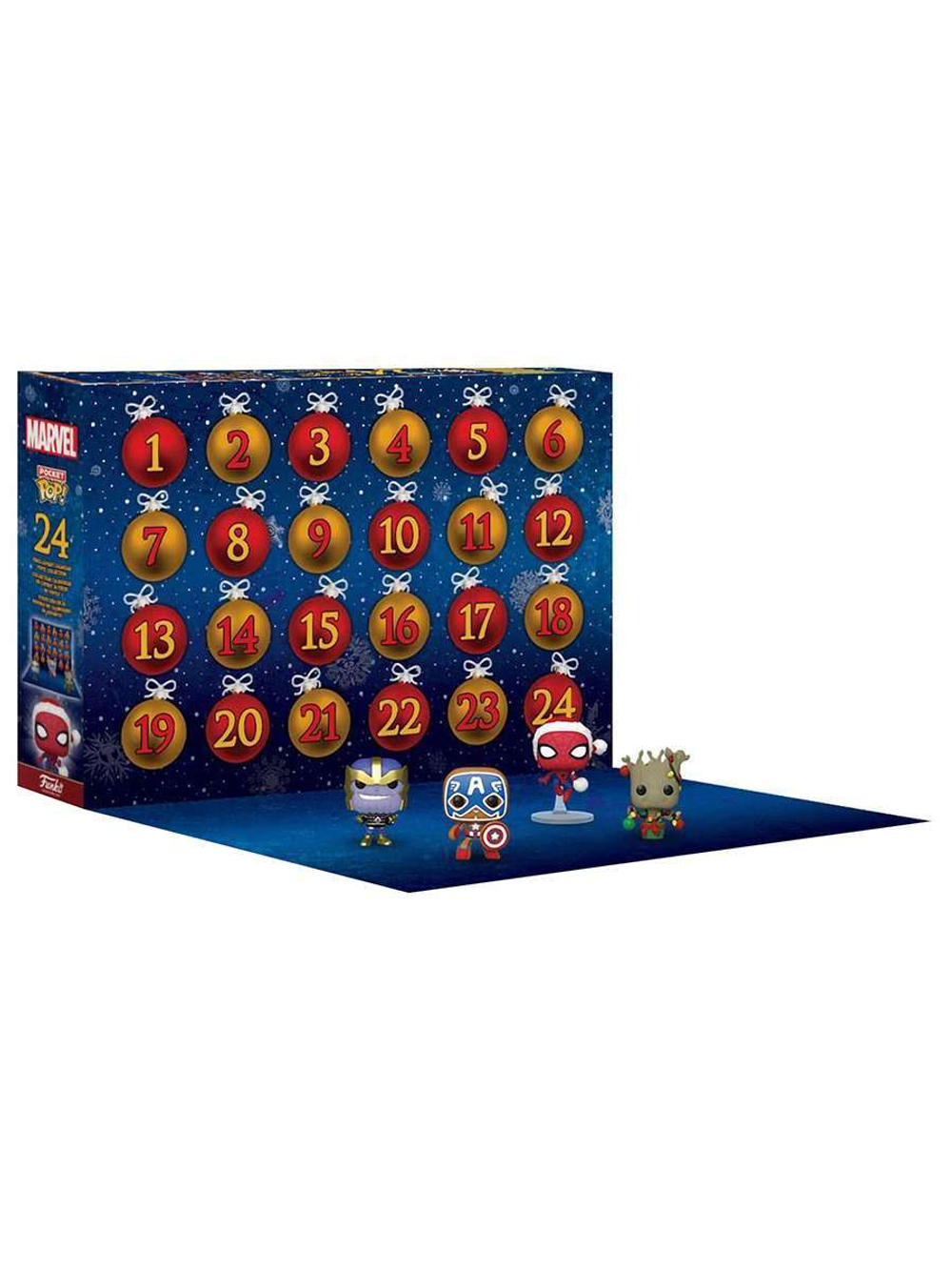 Набор подарочный Funko Advent Calendar Marvel Holiday 2022 (Pkt POP) 24 фигурки 62093