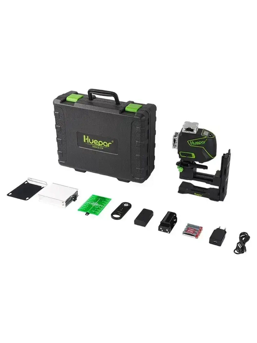 Лазерный уровень HUEPAR S04CG-C, 0.2 мм / зеленый луч (арт. 623245)