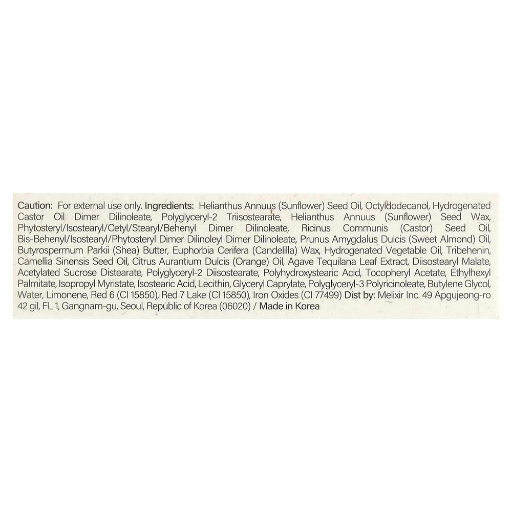 Melixir, Vegan Lip Butter™ с агавой, оттенок 03 Red бархат, 3,9 г (0,13 унции)