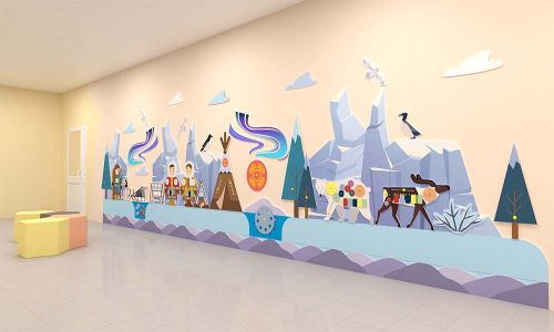 Декоративно-развивающая панель «Северное сияние» 10 метров