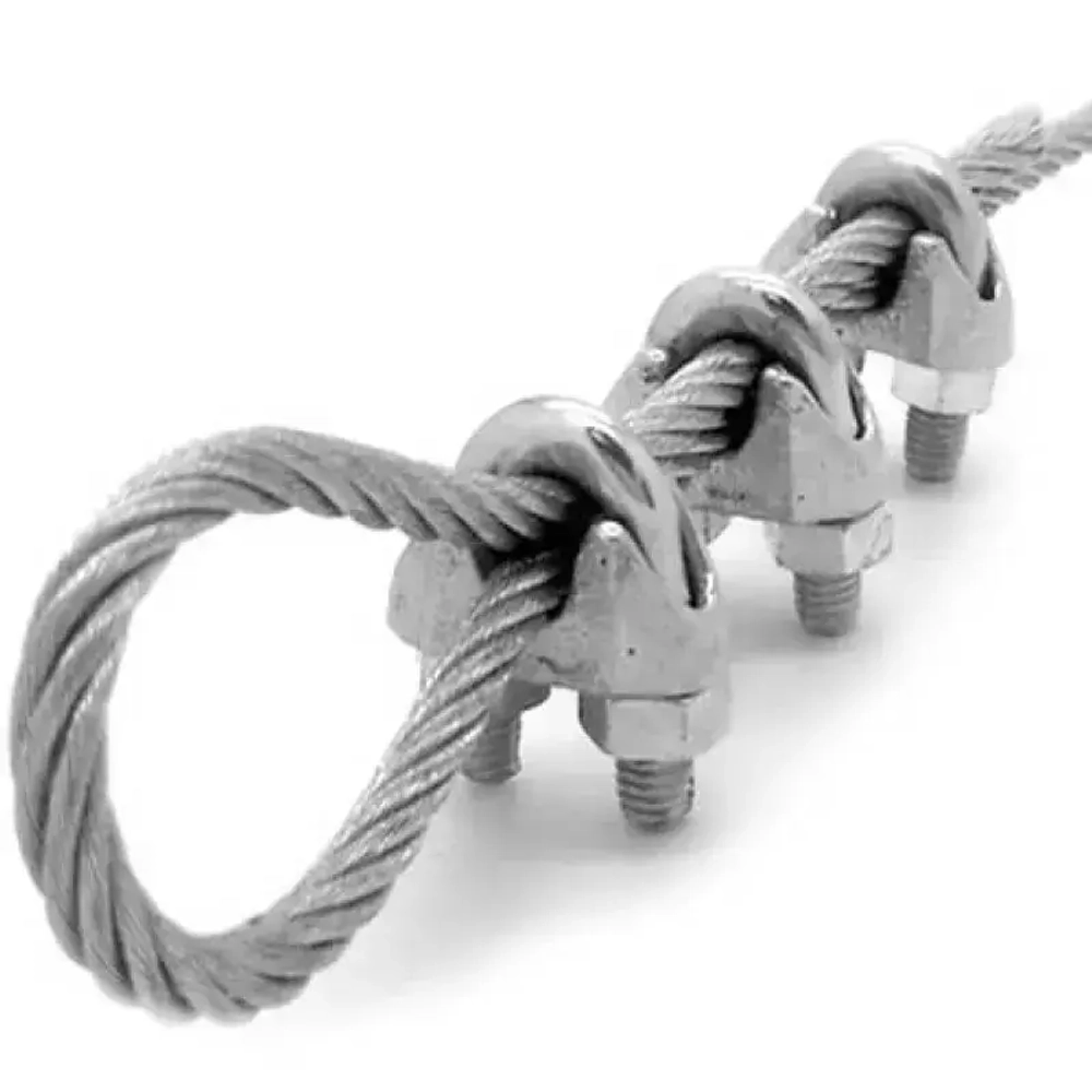 Зажим 3 мм для троса 10 шт, крепление для троса из оцинкованной стали