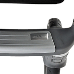 Детская коляска Roan Bass Next Кожа 3 в 1 с автокреслом Tutis Elo Lux EduSky Black RN083/1 Graphite Pearl