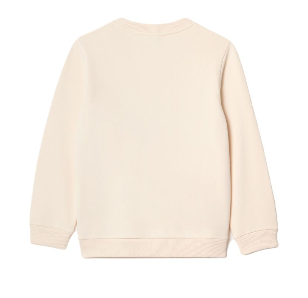 Кофта для мальчика теннисная Lacoste Printed Crew Neck - Бежевый
