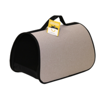 Сумка-переноска жёсткий каркас, раскладная,51х28.5х29 см, серая