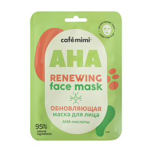 Тканевая маска для лица Обновляющая 1шт (CAFE MIMI)