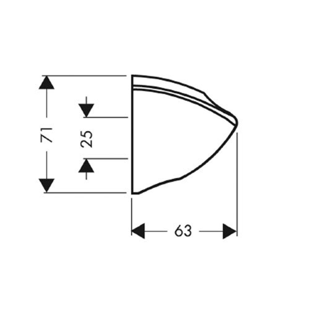 Держатель душа Hansgrohe Porter'C 27521000 схема