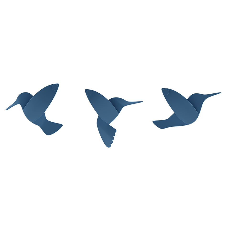 Декор для стен Hummingbird 9 элементов разноцветный, Umbra