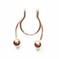 Клипса с шариками для имитации пирсинга септума носа ( без прокола).