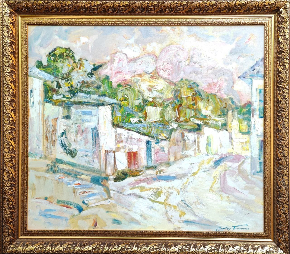 Картина Толочко В.И. "Бахчисарай. Улочка." холст/масло 70х80