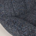 Кресло с кручением Mateo, букле биколорный синий