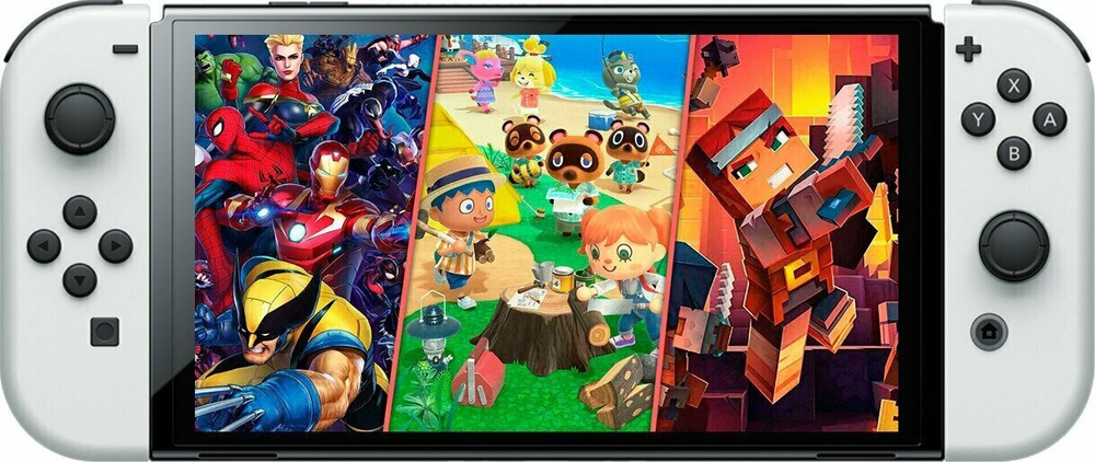 Игровая приставка Nintendo Switch OLED 64 ГБ, без игр, белый