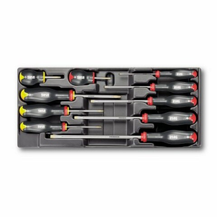 519/324H Набор отверток на пластиковом ложементе, 10 предметов, USAG (Италия)