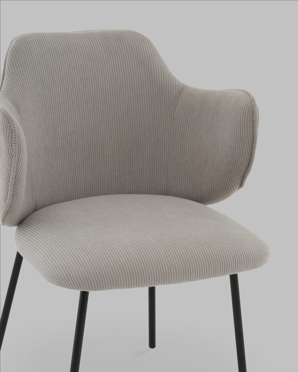 Стул Джиннет велюр светло-серый