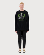 UNDERCOVER x BRIGITTE TANAKA СВИТШОТ ЧЕРНЫЙ SUPER YOGA