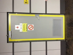 Желтая лента для маркировки и разметки 50 мм, рулон 33 м