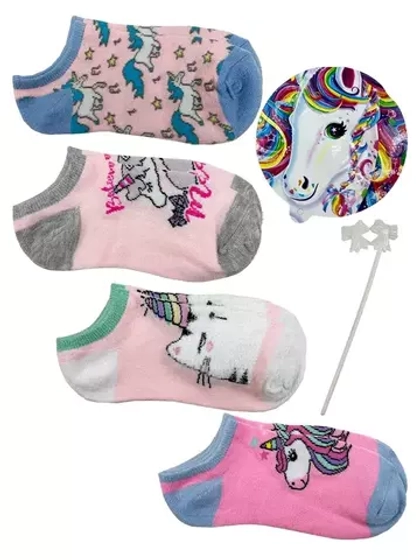 Носки единороги 4 пары   с сюрпризом