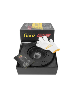 Диск тормозной передний перфорированный PRO-LINE с покрытием (комплект 2 шт) KIA CERATO 08-/ SOUL 08-/KIA CEED GANZ GIJ10098S