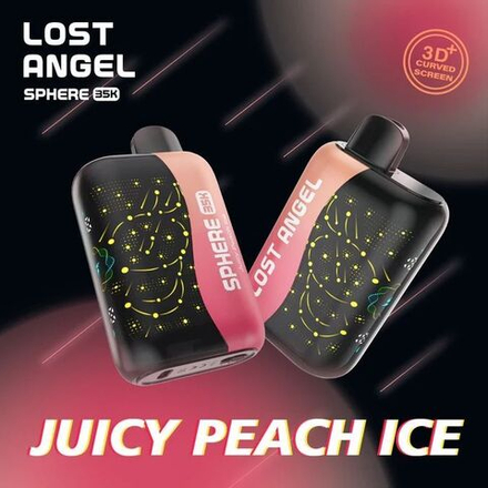 Lost angel Sphere 35k Juicy peach ice - персик-лёд 35000 затяжек 20мг Hard (2% Hard)