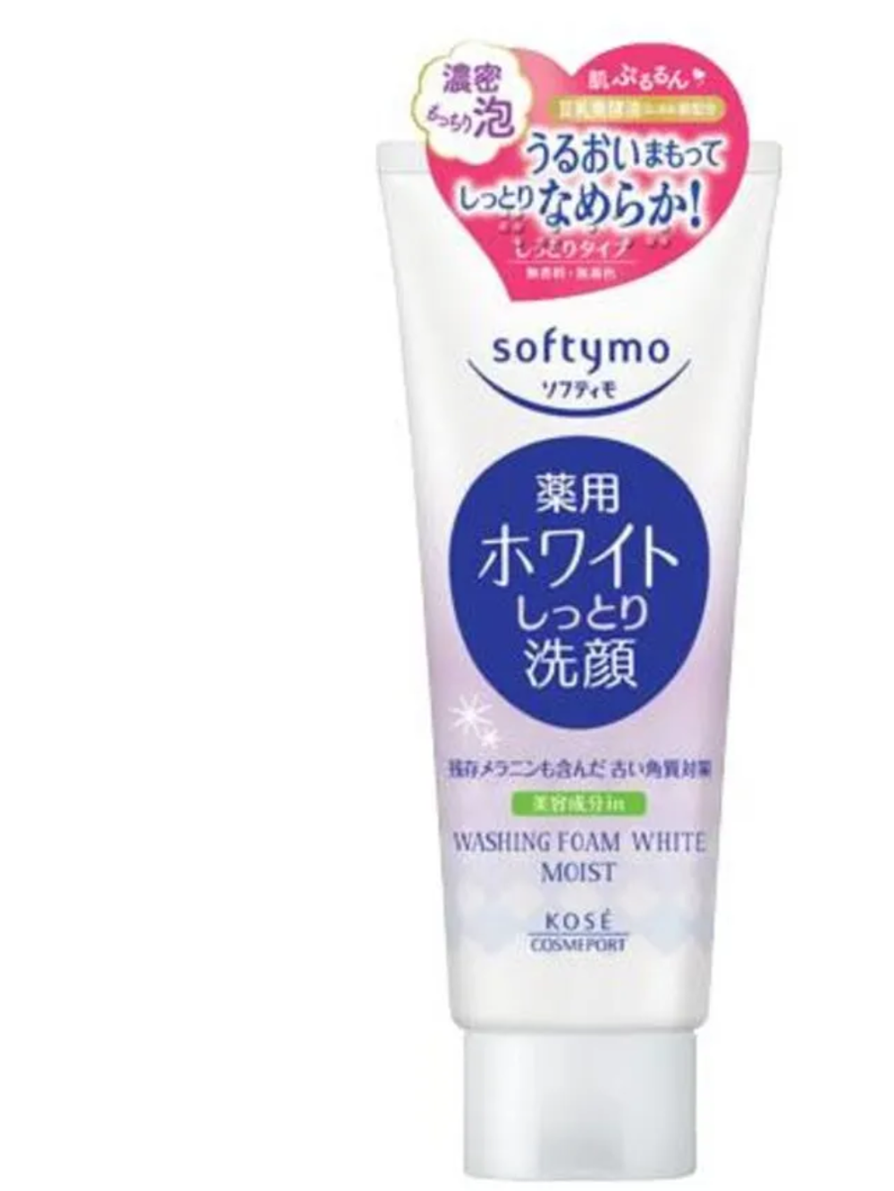 Увлажняющая пенка для лица с соевым молоком и вит С, KOSE COSMEPORT "Softymo" White