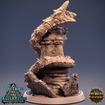 Песчаный червь монстр миниатюра для dnd, днд, pathfinder, фентези, Настольная игра, НРИ, Варгейм, РПГ