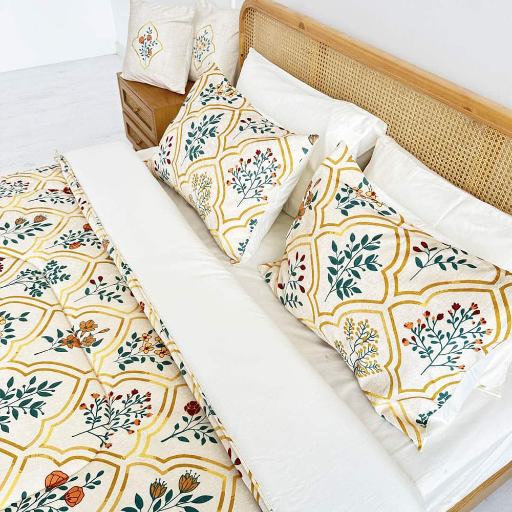 Комплект постельного белья двуспальный Morocco Hermodr 8 предметов 130220292 Иран