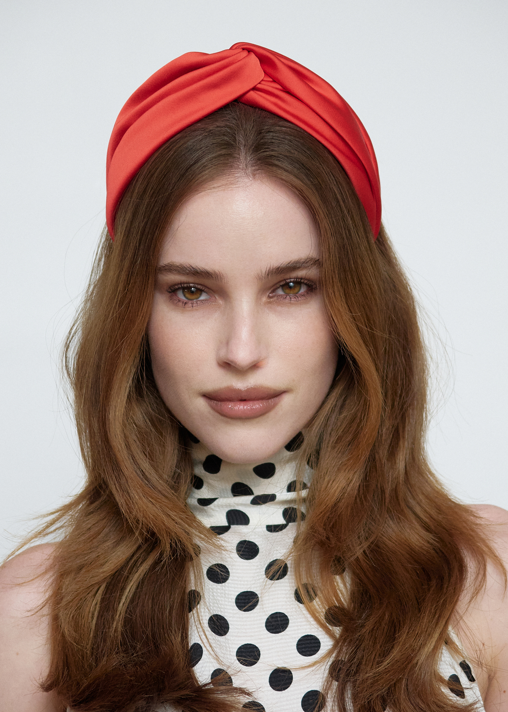 Ободок-узел красный