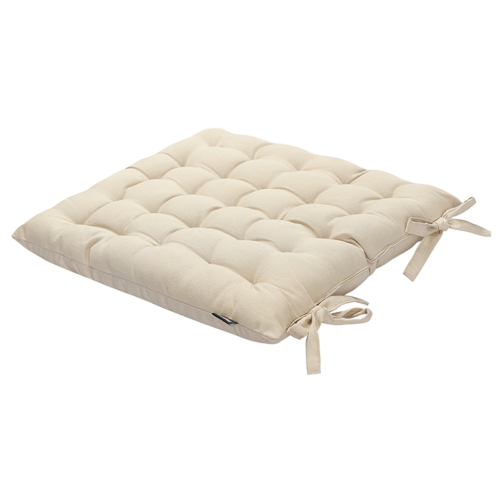 Подушка на стул из хлопка бежевого цвета из коллекции essential, 35х35 см