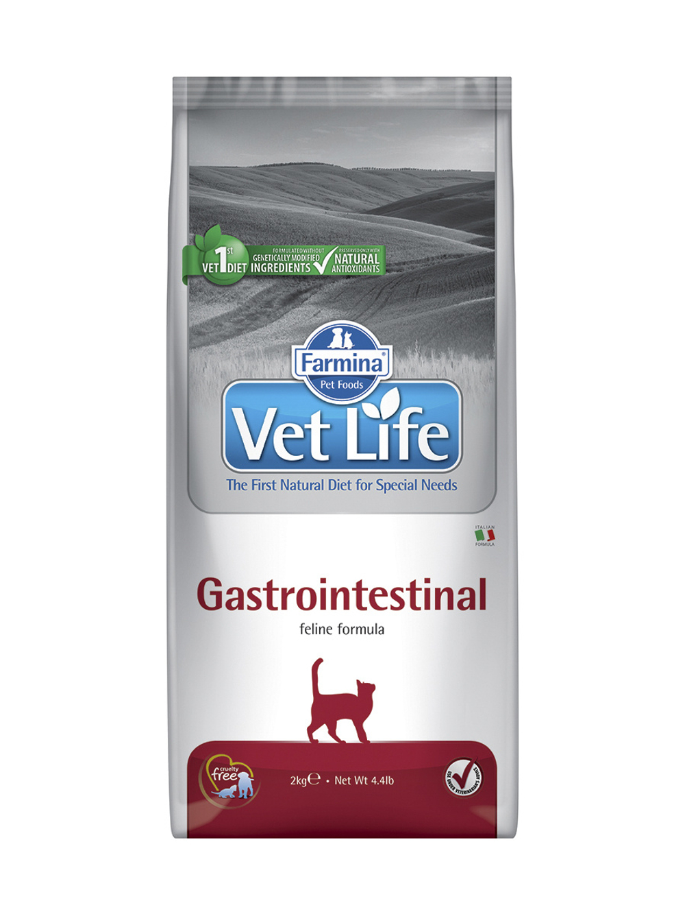 FARMINA VET LIFE Сухой корм для кошек гастро-интестинал 2 кг